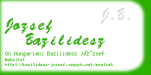 jozsef bazilidesz business card